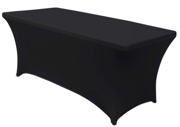 Lycra Nappe Élastique Rectangulaire Spandex noir