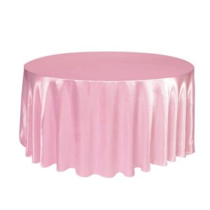 Nappe BRILLANT satin qualité +++ rose location